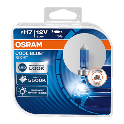 Osram Halogeenlamp H7 12V 80W - Wit/IJsblauw 5500K Intens - Cool Blue Boost - Set 2 stuks