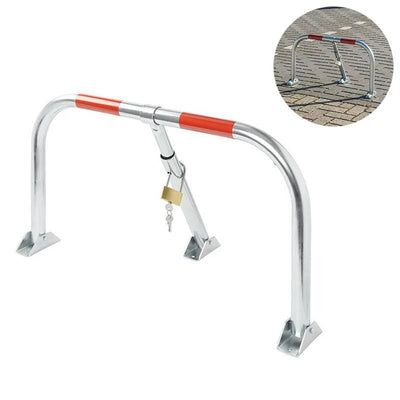 Parkeerbeugel met Slot Hangslot [Parkeerplaatsbeveiliging - Neerklapbare antiparkeerpaal]