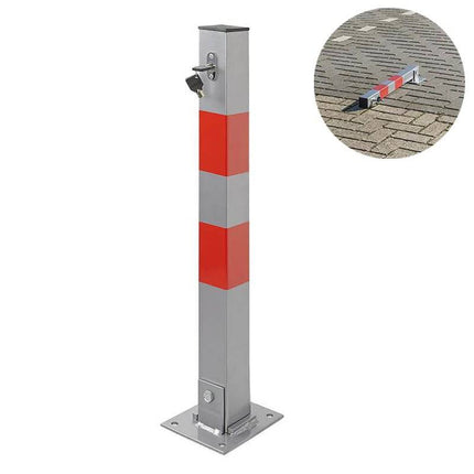 VCTparts Parkeerpaal met slot [Parkeerplaatsbeveiliging - Neerklapbare antiparkeerpaal] NORGOS 6