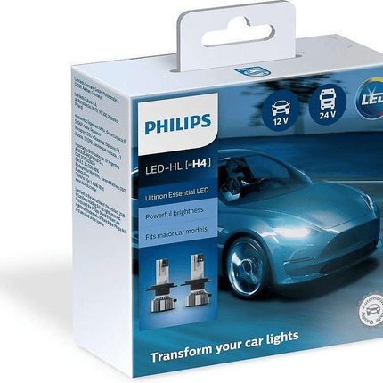 Philips Philips H4 Ultinon LED 6500K Koplampen Dimlicht 12 - 24v Wit (set) NORGOS 7