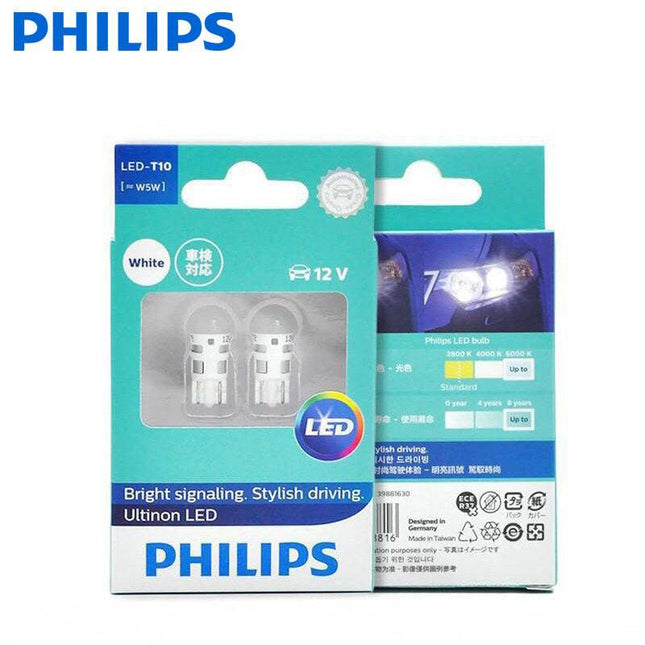 Philips Philips Ultinon T10 LED 6000K Wit Verlichting 12V W5W (set) [Stadsverlichting - Parkeerverlichting - Kentekenverlichting - Interieurverlichting] NORGOS 2