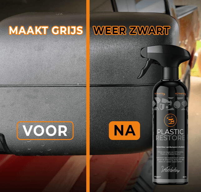 Plastic/Rubber Restore Premium Bumper en Rubber Kleurherstel 500ML Beschermd Langdurig - VCTparts.nl