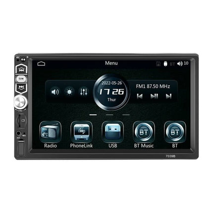 Podofo A3061 7.0 - inch Auto Scherm Uitklapbare Radio – CarPlay, Android Auto en Bluetooth 5.1 - VCTparts.nl