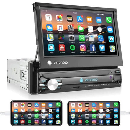 Podofo Podofo A3073 9.3 - inch Auto Scherm met CarPlay en Android Auto – Inclusief Voor - en Achtercamera Dashcam INNPRO 9