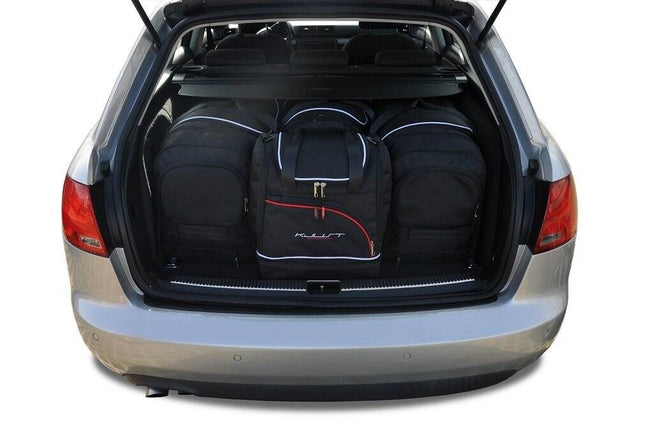 Kjust Reistassenset voor Audi A4 Avant 2002-2005 - Set van 4 Tassen met 2 Roltassen en 2 Sporttassen