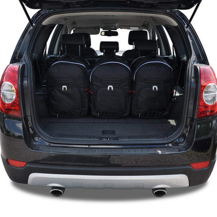 Kjust Reistassenset voor Chevrolet Captiva 2006-2016 - Set van 5 Tassen met 3 Roltassen en 2 Sporttassen