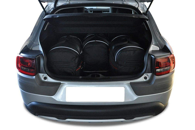 Kjust Reistassenset voor Citroen C4 Cactus 2014-2017 - Set van 4 Tassen met 2 Roltassen en 2 Sporttassen