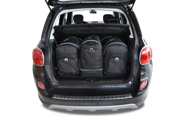 Kjust Reistassenset voor Fiat 500L vanaf 2012 - Set van 3 Tassen met 2 Roltassen en 1 Sporttas