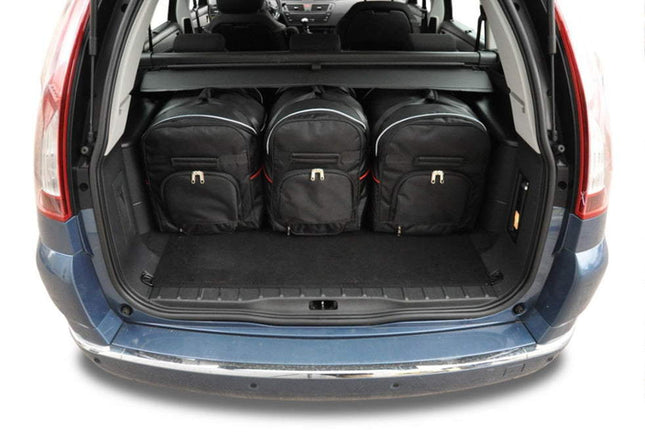 Kjust Reistassenset voor Citroen C4 Grand Picasso 2006-2014 - Set van 5 Tassen met 3 Roltassen en 2 Sporttassen