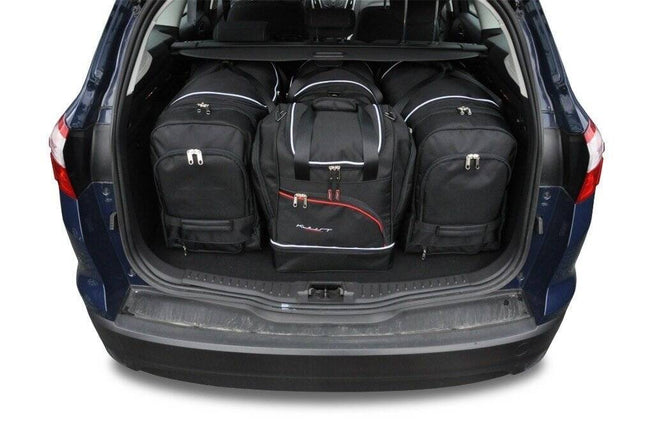 Kjust Reistassenset voor Ford Focus Wagon 2011-2018 - Set van 4 Tassen met 2 Roltassen en 2 Sporttassen