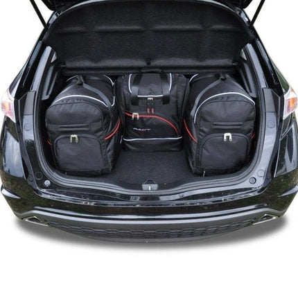 Kjust Reistassenset voor Honda Civic 5-deurs 2000-2006 - Set van 4 Tassen met 2 Roltassen en 2 Sporttassen