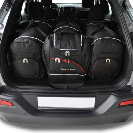 Kjust Reistassenset voor Jeep Cherokee 2013-2020 - Set van 4 Tassen met 2 Roltassen en 2 Sporttassen