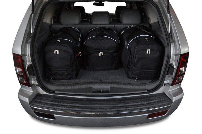 Kjust Reistassenset voor Jeep Grand Cherokee 2005-2011 - Set van 4 Tassen met 3 Roltassen en 1 Sporttas