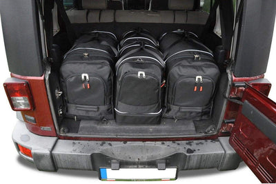 Kjust Reistassenset voor Jeep Wrangler 2007-2018 - Set van 4 Tassen met 2 Roltassen en 2 Sporttassen
