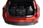Kjust Reistassenset voor Mazda 3 Fastback vanaf 2014 - Set van 4 Tassen met 2 Roltassen 1 Sporttas en 1 Vliegtuigtas