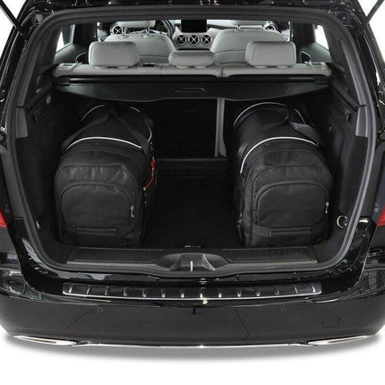 Kjust Reistassenset voor Mercedes Benz B-Klasse 2012-2019 - Set van 4 Tassen met 2 Roltassen 1 Sporttas en 1 Vliegtuigtas