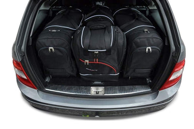 Kjust Reistassenset voor Mercedes Benz C-Klasse Estate 2007-2014 - Set van 4 Tassen met 2 Roltassen en 2 Sporttassen