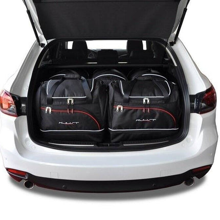 Kjust Reistassenset voor Mazda 6 Tourer 2013-2024 - Set van 5 Tassen met 3 Roltassen en 2 Sporttassen