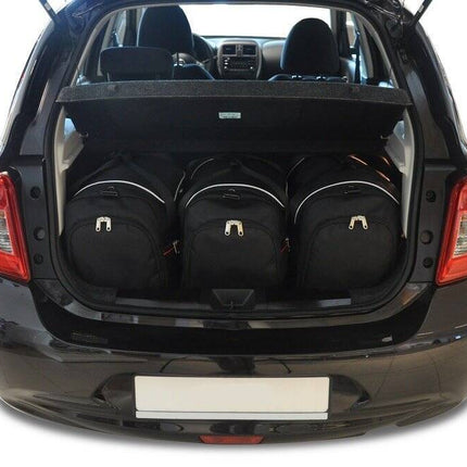 Kjust Reistassenset voor Nissan Micra 5-deurs 2010-2017 - Set van 3 Tassen met 3 Sporttassen