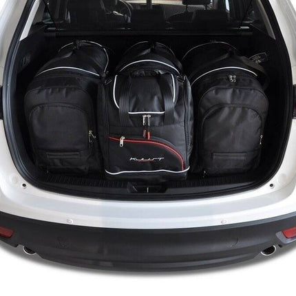 Kjust Reistassenset voor Mazda CX-5 2012-2017 - Set van 4 Tassen met 3 Roltassen en 1 Sporttas