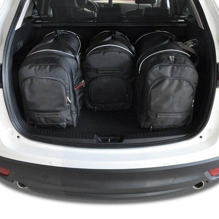 Kjust Reistassenset voor Mazda CX-5 2012-2017 - Set van 4 Tassen met 3 Roltassen en 1 Sporttas