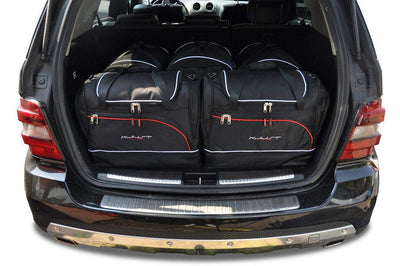 Kjust Reistassenset voor Mercedes Benz M-Klasse 2005-2011 - Set van 5 Tassen met 3 Roltassen en 2 Sporttassen