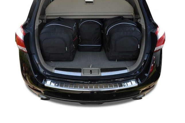 Kjust Reistassenset voor Nissan Murano 2009-2014 - Set van 4 Tassen met 2 Roltassen en 2 Sporttassen