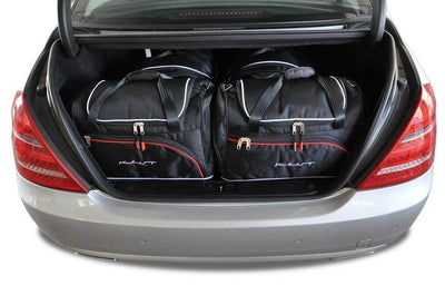 Kjust Reistassenset voor Mercedes Benz S-Klasse 2005-2013 - Set van 4 Tassen met 2 Roltassen en 2 Sporttassen