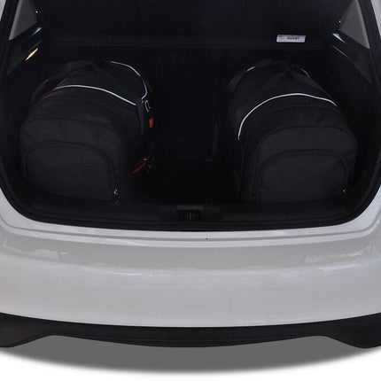 Kjust Reistassenset voor Nissan Pulsar 5-deurs vanaf 2014 - Set van 4 Tassen met 2 Roltassen 1 Sporttas en 1 Vliegtuigtas