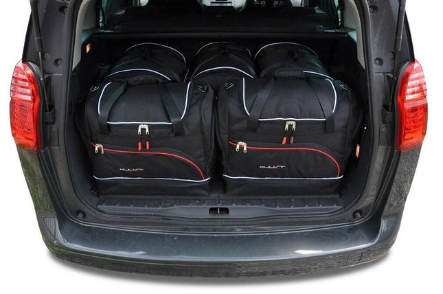 Kjust Reistassenset voor Peugeot 5008 2009-2017 - Set van 5 Tassen met 3 Roltassen en 2 Sporttassen