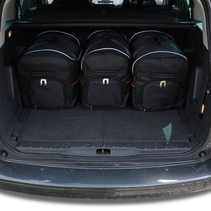 Kjust Reistassenset voor Peugeot 5008 2009-2017 - Set van 5 Tassen met 3 Roltassen en 2 Sporttassen