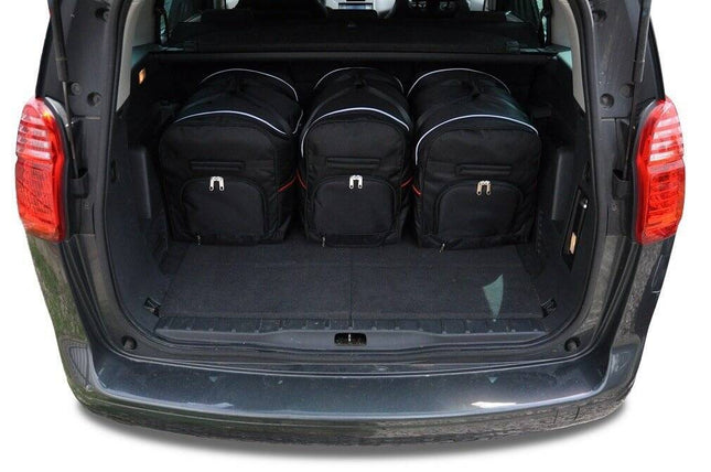 Kjust Reistassenset voor Peugeot 5008 2009-2017 - Set van 5 Tassen met 3 Roltassen en 2 Sporttassen