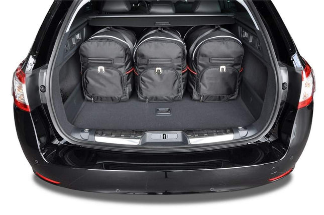 Kjust Reistassenset voor Peugeot 508 SW stationwagen 2011-2014 - Set van 5 Tassen met 3 Roltassen en 2 Sporttassen