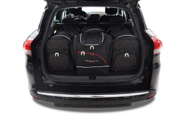 Kjust Reistassenset voor Renault Clio Sport Tourer 2008-2013 - Set van 4 Tassen met 2 Roltassen en 2 Sporttassen
