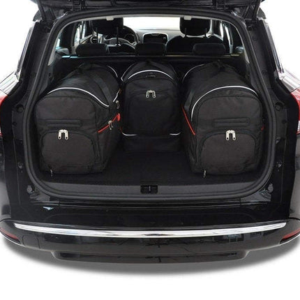 Kjust Reistassenset voor Renault Clio Sport Tourer 2008-2013 - Set van 4 Tassen met 2 Roltassen en 2 Sporttassen