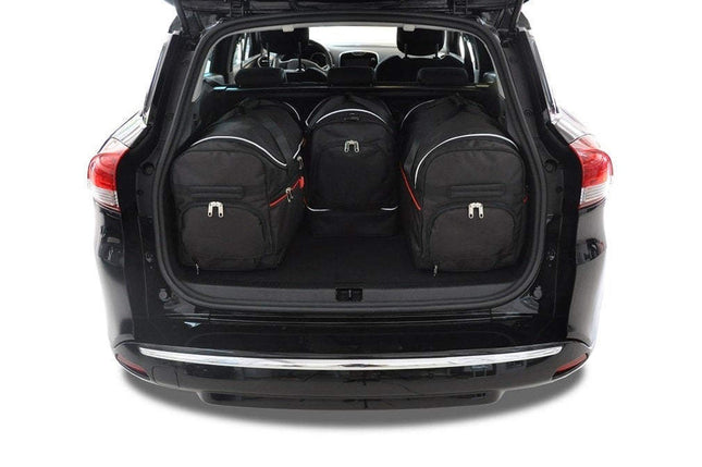 Kjust Reistassenset voor Renault Clio Sport Tourer 2008-2013 - Set van 4 Tassen met 2 Roltassen en 2 Sporttassen
