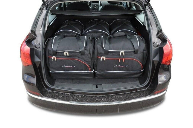 Kjust Reistassenset voor Opel Astra Sports Tourer 2010-2015 - Set van 5 Tassen met 3 Roltassen en 2 Sporttassen