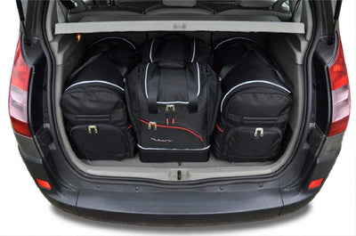 Kjust Reistassenset voor Renault Scenic 2003-2009 - Set van 4 Tassen met 2 Roltassen en 2 Sporttassen