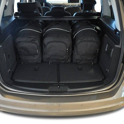 Kjust Reistassenset voor Seat Alhambra 2010-2020 - Set van 5 Tassen met 3 Roltassen en 2 Sporttassen