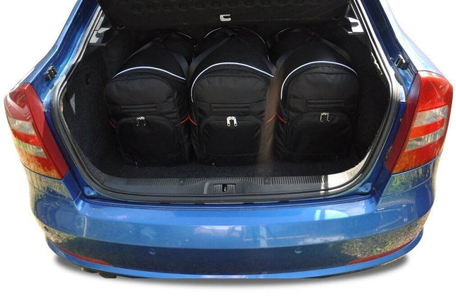 Kjust Reistassenset voor Skoda Octavia 5-deurs 2009-2013 - Set van 5 Tassen met 3 Roltassen en 2 Sporttassen