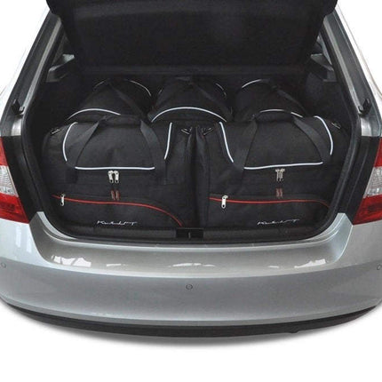 Kjust Reistassenset voor Skoda Rapid 5-deurs vanaf 2012 - Set van 5 Tassen met 3 Roltassen en 2 Sporttassen