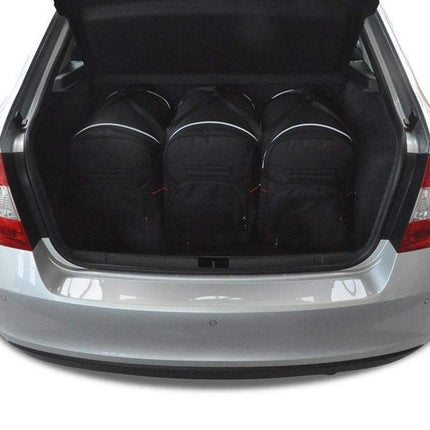 Kjust Reistassenset voor Skoda Rapid 5-deurs vanaf 2012 - Set van 5 Tassen met 3 Roltassen en 2 Sporttassen