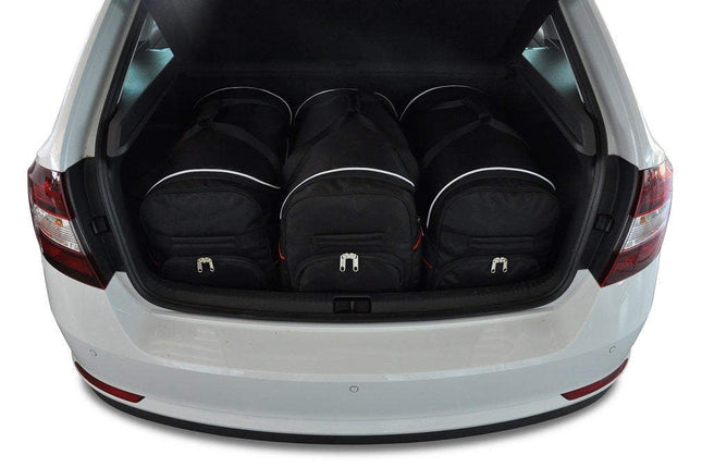 Kjust Reistassenset voor Skoda Rapid Spaceback vanaf 2013 - Set van 3 Tassen met 3 Roltassen