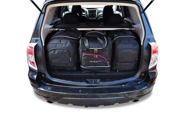 Kjust Reistassenset voor Subaru Forester 2008-2013 - Set van 4 Tassen met 2 Roltassen en 2 Sporttassen