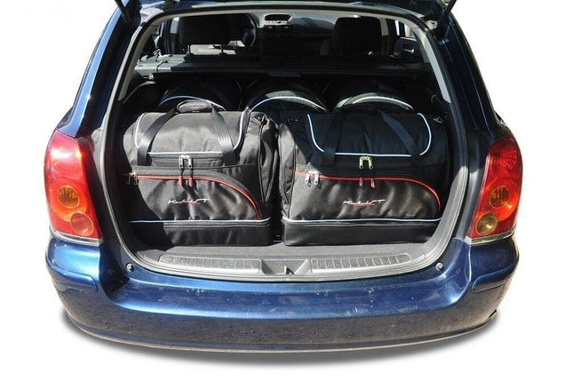Kjust Reistassenset voor Toyota Avensis stationwagen 2003-2009 - Set van 5 Tassen met 3 Roltassen en 2 Sporttassen