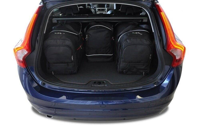Kjust Reistassenset voor Volvo V60 Cross Country 2015-2018 - Set van 4 Tassen met 2 Roltassen en 2 Sporttassen