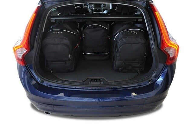 Kjust Reistassenset voor Volvo V60 stationwagen 2010-2018 - Set van 4 Tassen met 2 Roltassen en 2 Sporttassen