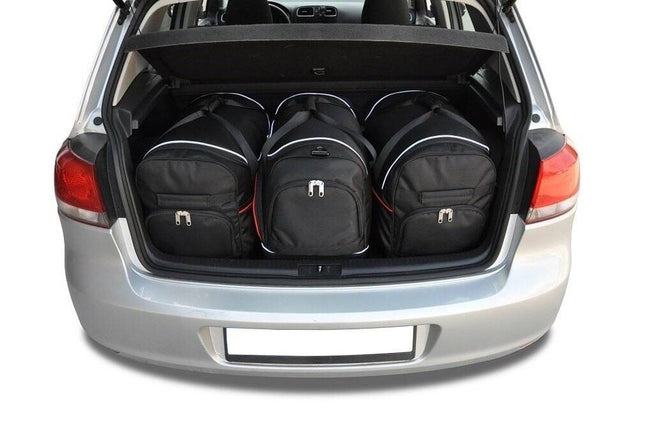 Kjust Reistassenset voor Volkswagen Golf 5-deurs 2008-2013 - Set van 3 Tassen met 2 Roltassen en 1 Sporttas