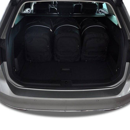 Kjust Reistassenset voor Volkswagen Passat Variant 2014-2024 - Set van 5 Tassen met 3 Roltassen en 2 Sporttassen