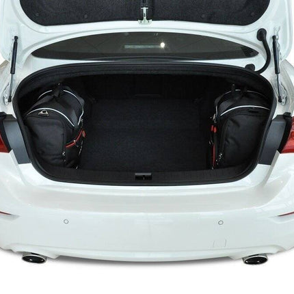 Kjust Reistassenset voor Infiniti Q50 Sedan 2013-2020 - Set van 4 Tassen met 2 Roltassen 1 Sporttas en 1 Vliegtuigtas
